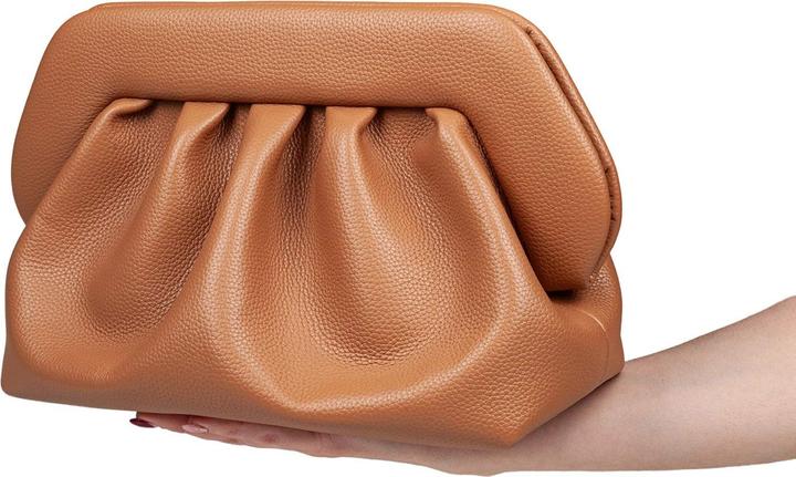 Image du produit Themoirè vegan fabric clutch color leather