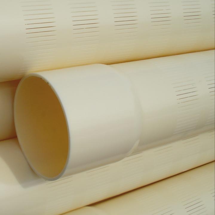 Actual product image Bevo Filterrohr PVC-U 50 mm x 2,4 mm Klebemuffe x Glatt 10bar 5m 0,3 mm Creme 5m