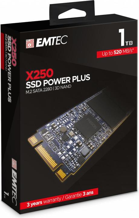 Actual product image Emtec X250 (1000 GB, M.2 2280)