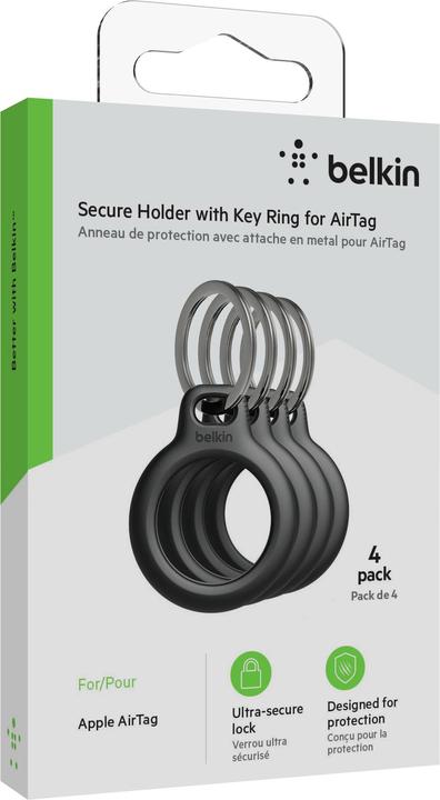 Produktbild Belkin AirTag Schlüsselanhänger 4er Set
