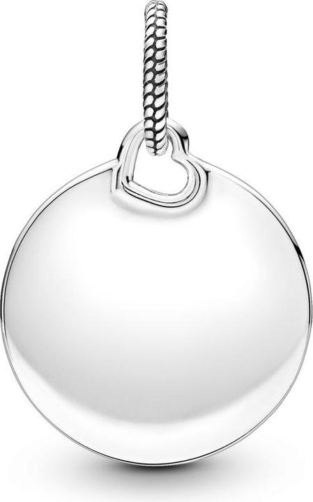 Actual product image Pandora Engravable round pendant (Silver 925)