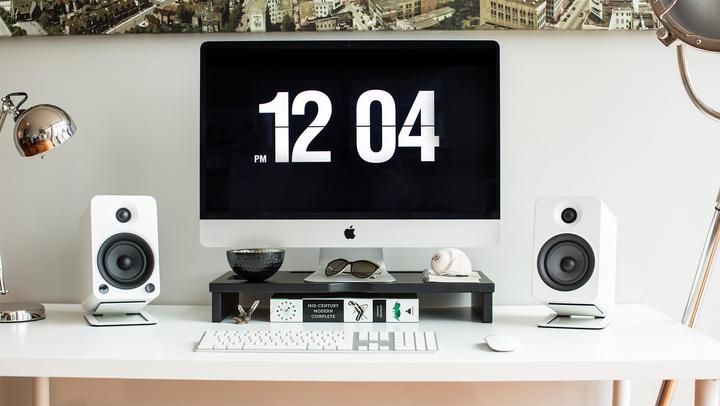 Produktbild Kanto S4W Desktop Speaker Stands Midsize White (1 Paar, Neigbar)