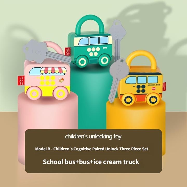 Image du produit Activity Board Jouets éducatifs Tri Matching Serrures et clés Sensory Car Activity Fine