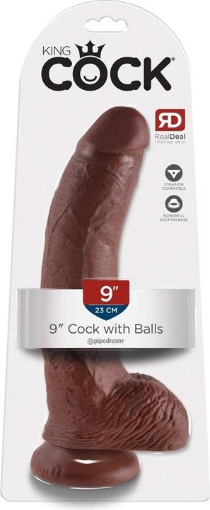 Actual product image Doc Johnson 9 Inch Cock - With Balls