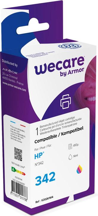 Produktbild Wecare Tinte 342 rebuilt color C9361EE zu HP PSC 1510 14ml (CL)
