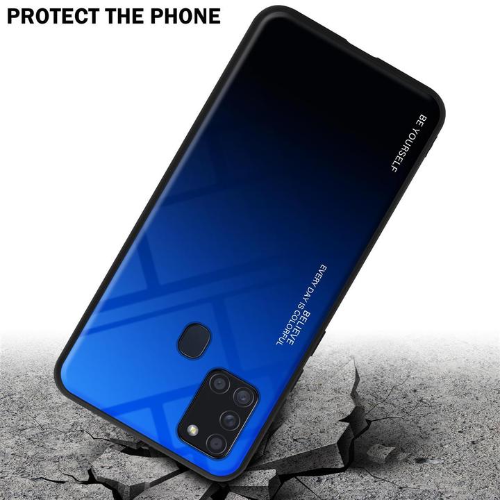 Productafbeelding Cadorabo TPU 2 kleuren glasdekking (Samsung Galaxy A21)