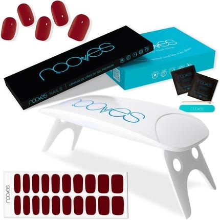 Immagine prodotto Nooves Foglietti per unghie in gel rosso pre-curati con lampada portatile UV/LED per unghie 8W Midnight