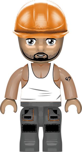 Image du produit Kiddicraft KIDDIZ Pack de figurines de l'équipe de construction