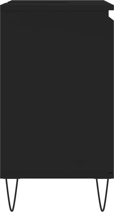Actual product image VidaXL Badschrank Schwarz 58x33x60 cm Holzwerkstoff, Farbe (58 x 33 x 60 cm)