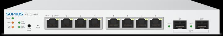 Actual product image Sophos cs101-8fp switch - 8 port with full poe - eu power cord (10 Ports)