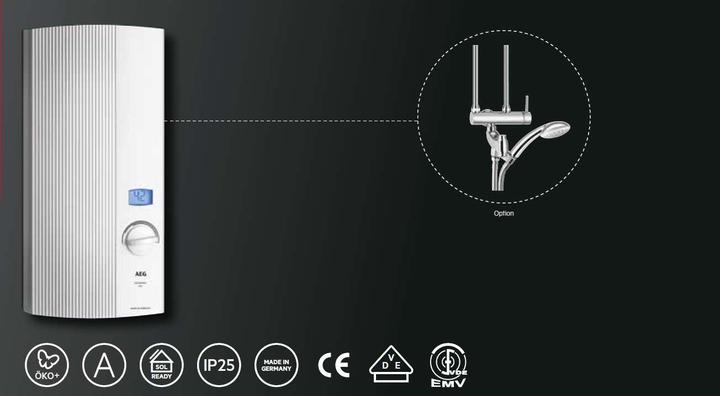 Image du produit AEG Haustechnik DDLE LCD 18/21/24 kW Chauffe-eau instantané électronique, sélection de la température au degré près