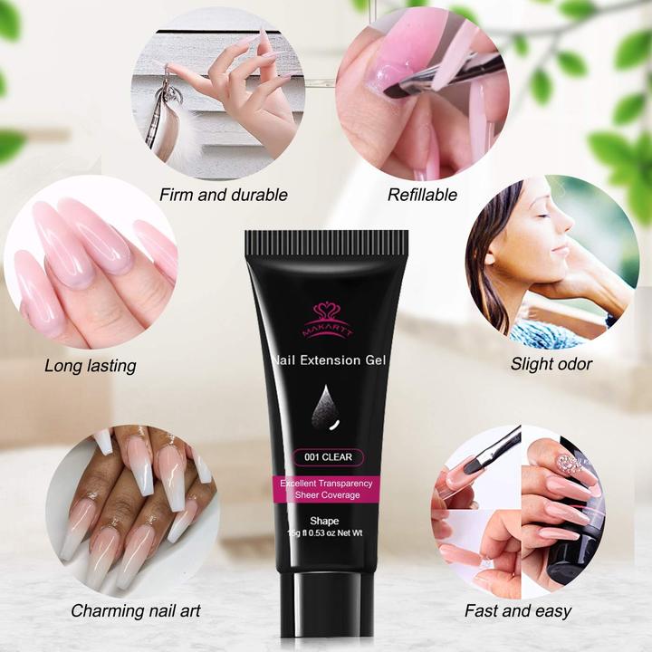 Produktbild Makartt Poly Nagel (Set, 001 Clear, 008 Natural Pink, 009 Dark Pink)