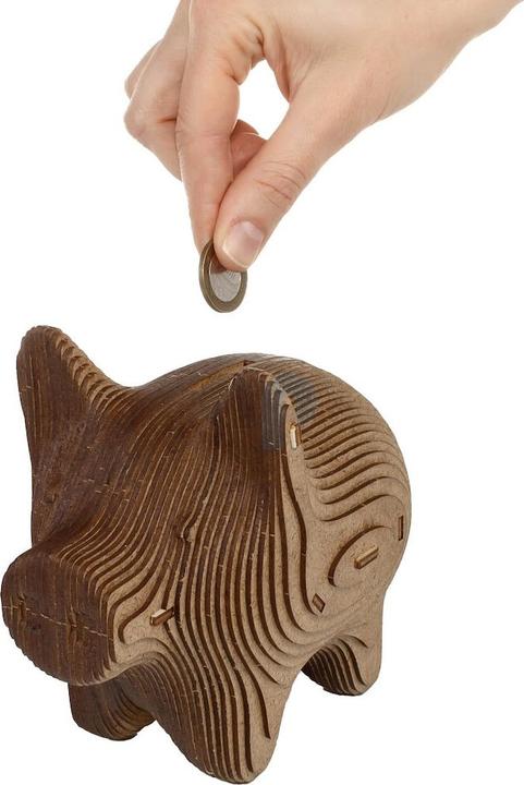 Immagine prodotto Eco Wood Art Puzzle salvadanaio in legno - Maiale