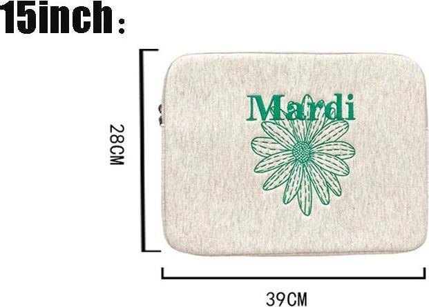 Produktbild Only-Bags.Store Niedliche Blume Laptop Sleeve Computer Tragetasche Tasche 15 Zoll tragbare Tischabdeckung Taschen