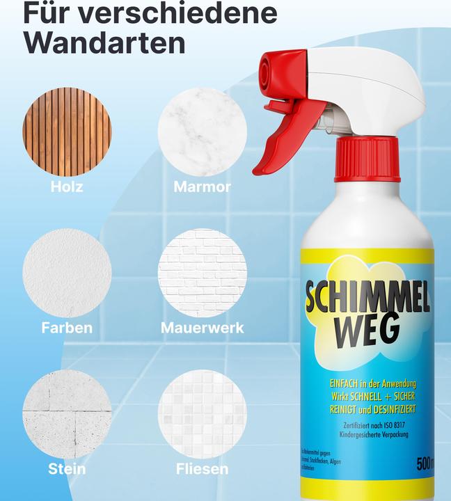 Actual product image Plid Anti-mould spray 1L for approx. 3m² / mould remover mould spray chlorine-free