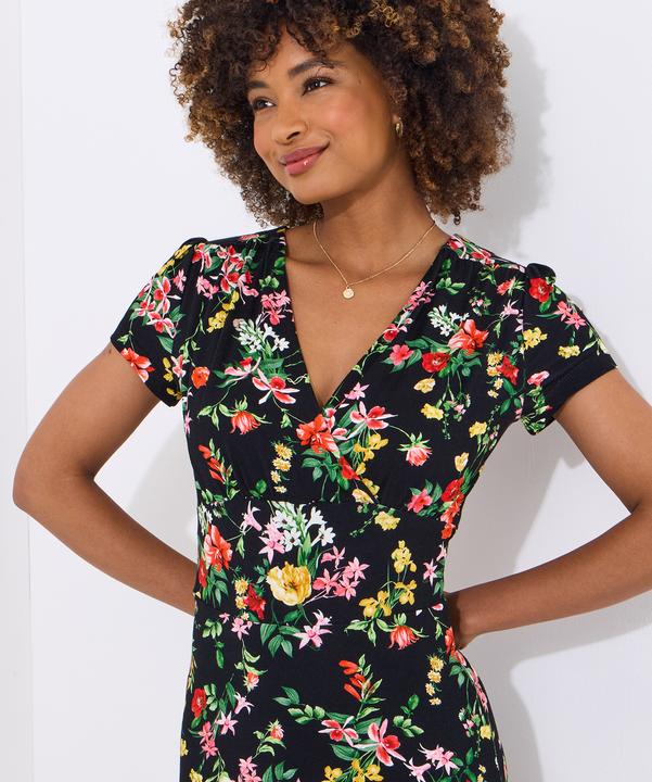 Image du produit Joe Browns Dark Floral Jersey Wrap Dress (40)