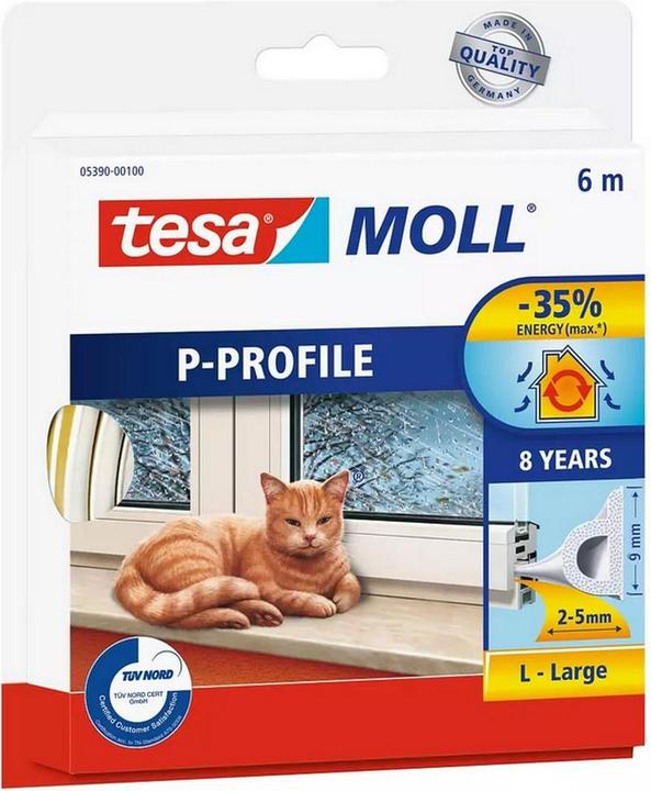 Immagine prodotto tesa tesamoll Guarnizione per finestre con profilo a P CLASSIC, guarnizione in gomma per l'isolamento