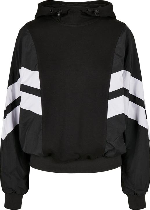 Produktbild Urban Classics Ladies Mix Crinkle Nylon Sweat Hoody (XS)