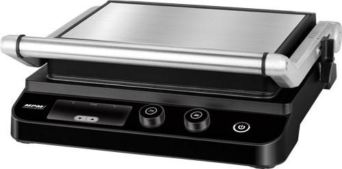 Produktbild MPM MGR-11M Elektro, Kontaktgrill, Höhenverstellbar, 180° Öffnung, Abnehmbare Antihaft-Grillplatten