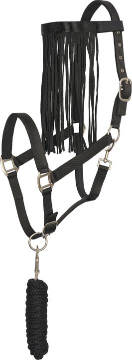 Image du produit Imperial Riding Ensemble licol nylon et longe d'attache pour cheval avec frontal anti-mouches