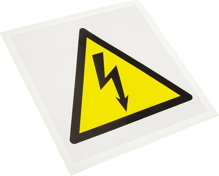 Produktbild Rs Pro Gefahren-Warnschild Vinyl Etikett selbstklebend, Gefahr: Elektrizität Beschriftung, 150 mm x
