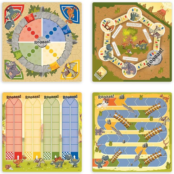 Actual product image ASS Altenburg Dino Spielesammlung, board game, for 2-4 players, from 5 years (DE edition) (French)