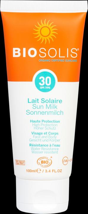 Actual product image Biosolis Sun Milk (Suntan lotion, SPF 30, 100 ml, 144 g)