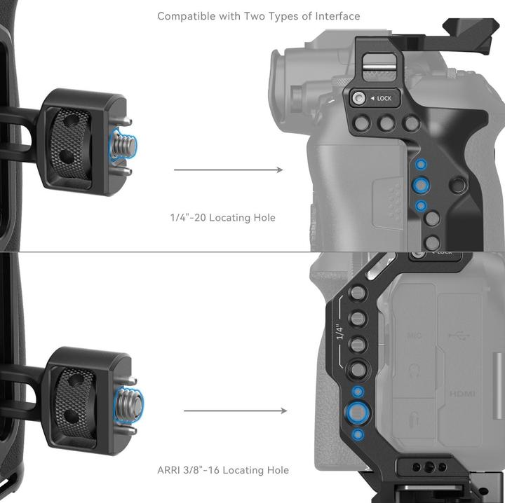 Image du produit SmallRig Poignée latérale avec vis de positionnement deux en un (Poignée)