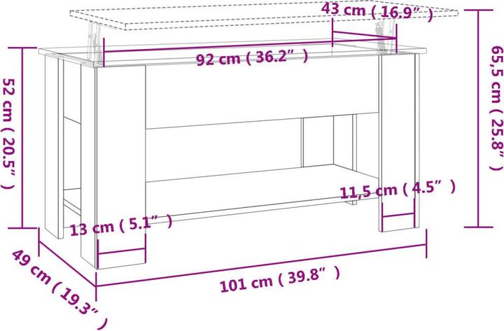 Immagine prodotto VidaXL Vadin (101 x 49 x 52 cm)