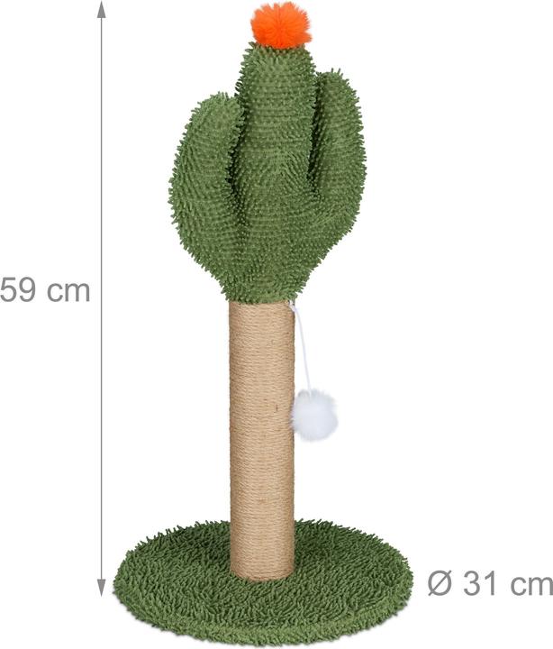 Actual product image Relaxdays Scratching pole (59 cm, Dark green)