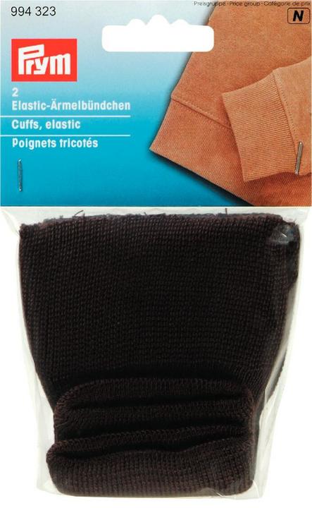 Image du produit Prym Poignets élastiques, marron 9 cm, carte 2 pcs.