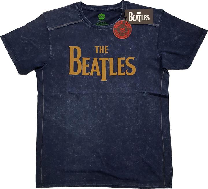 The Beatles Drop T Logo Snow Wash