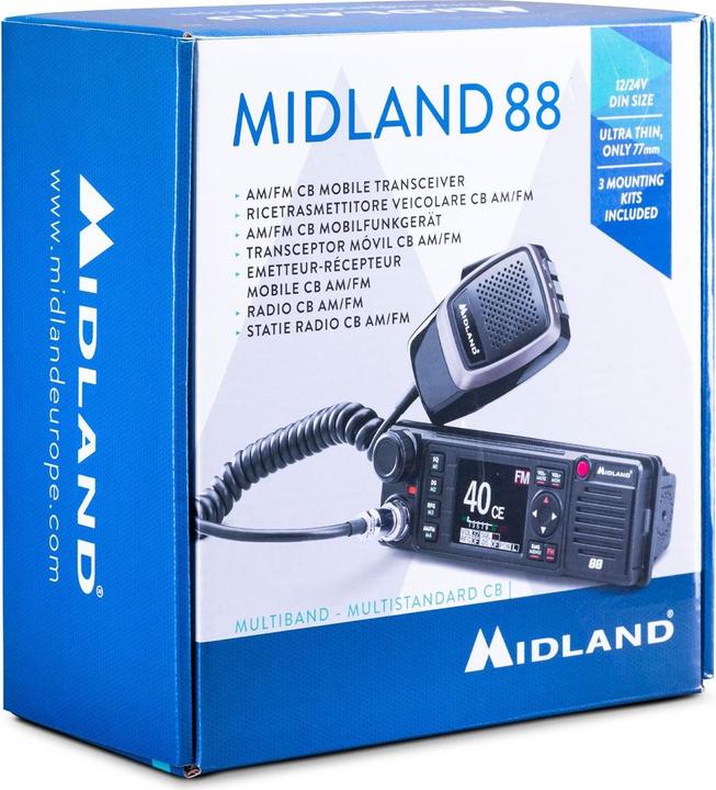 Actual product image Midland M-88 CB radio with color screen, VOX