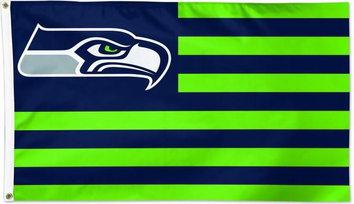 Actual product image NFL Seattle Seahawks Flag "AMERICANA" 91 x 152 cm