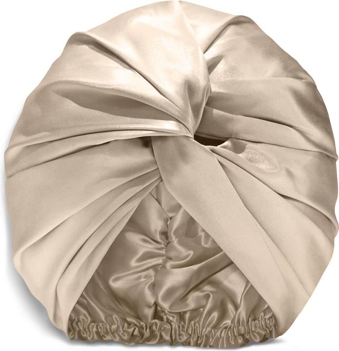 Actual product image VBEAUTY Premium silk turban champagne