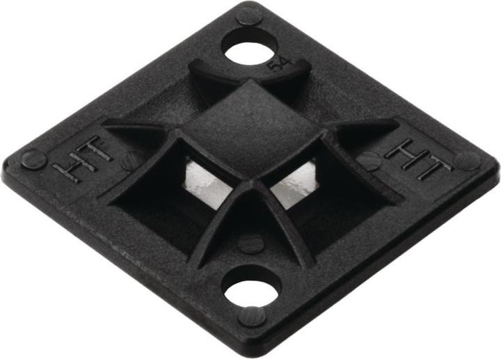 Actual product image HellermannTyton Q-mount 40 x 40 mm, adhesive (Velcro cable ties, 40 mm, 50 pcs.)