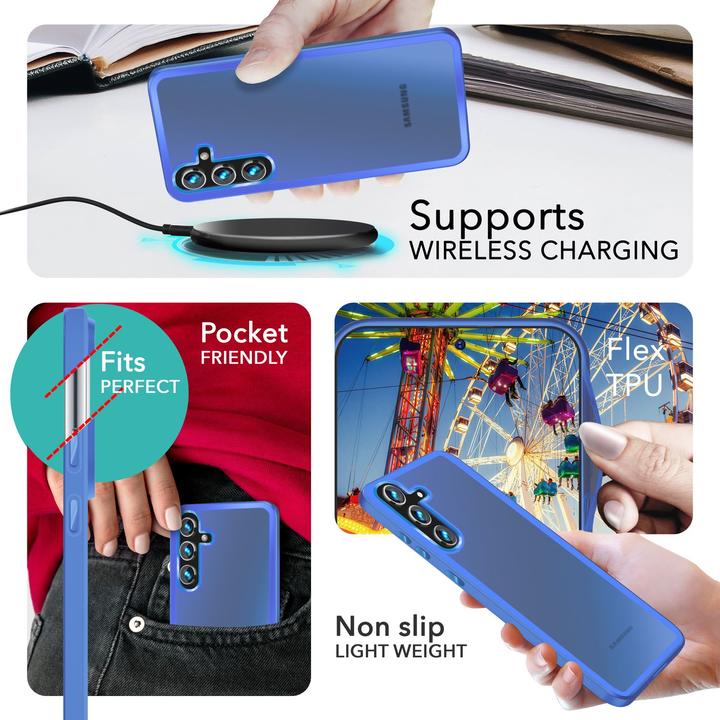 Immagine prodotto Nalia Copertura ibrida semitrasparente con cornice protettiva (Samsung Galaxy S24+)