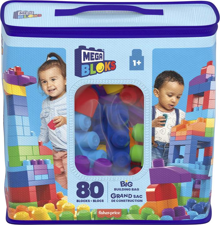 Immagine prodotto Mega Bloks Sacca Eco 80 Blocchi First Builders Rosa