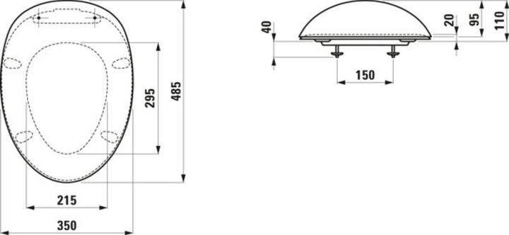 Image du produit Laufen Alessi one Siège de WC avec couvercle, amovible, H892971