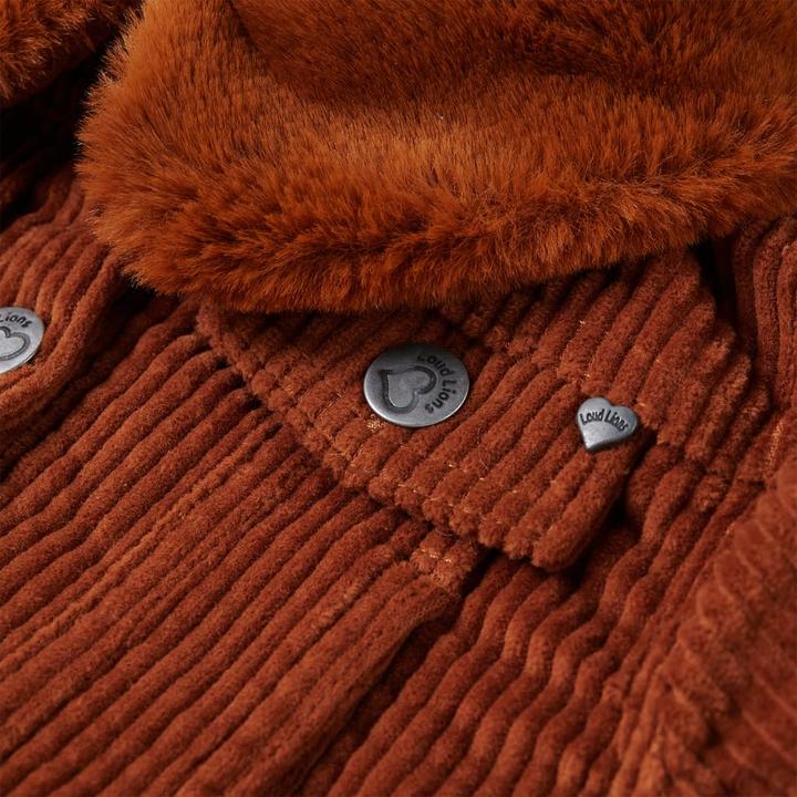 Produktbild VidaXL Kinderjacke Cord Cognac 116,Aussenmaterial: Cord (100 (116)