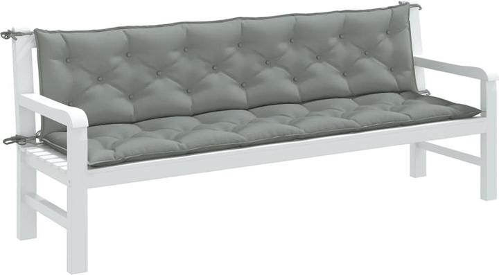 Actual product image VidaXL Garden bench cushions 2 pcs. fabric (200 x 50 x 7 cm)