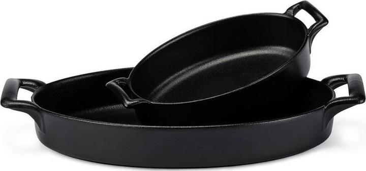 Produktbild Revol Auflaufform oval tief, 18x12x4.5 cm, Gusseisen-Optik