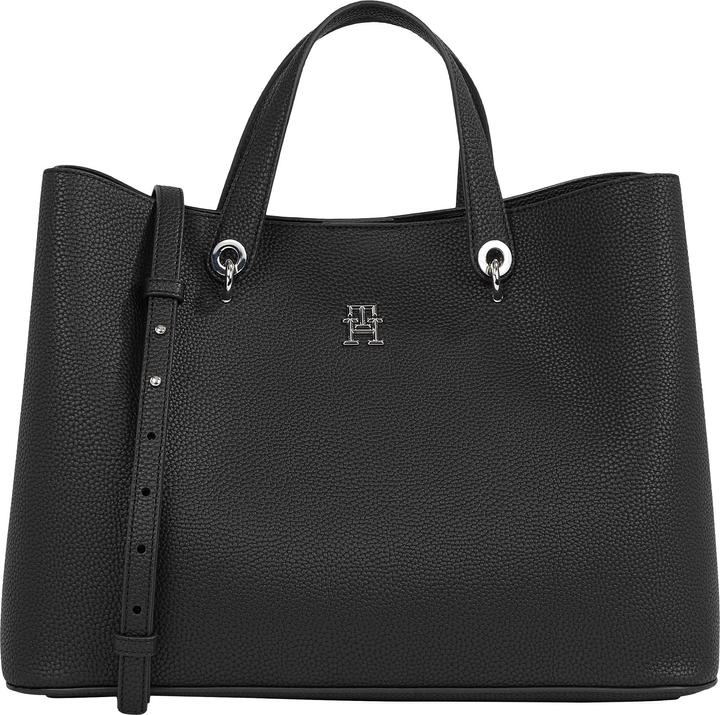 Actual product image Tommy Hilfiger Shopper TH Emblem Satchel