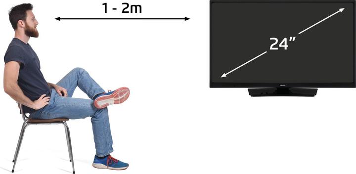 Produktbild Lenco DVL-2483BK (24.02", LED, HD ready)