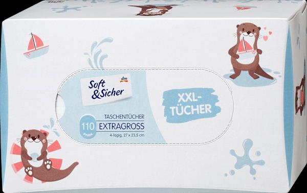 Immagine prodotto dm Soft&Sicher Scatola per fazzoletti con fazzoletti extra-large
