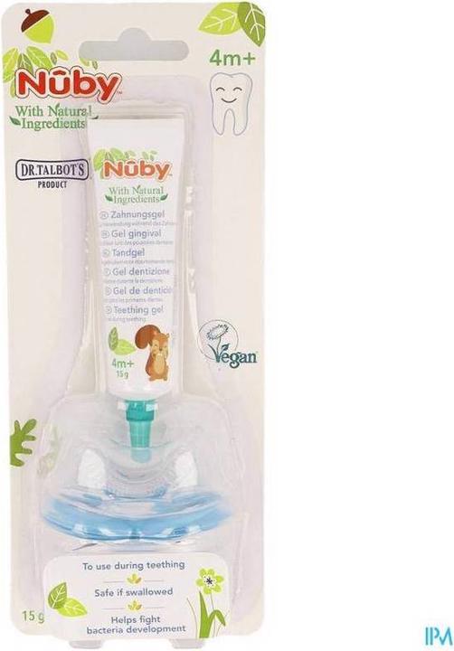 Image du produit Nuby All Natural Gel de dentition avec sucette de dentition