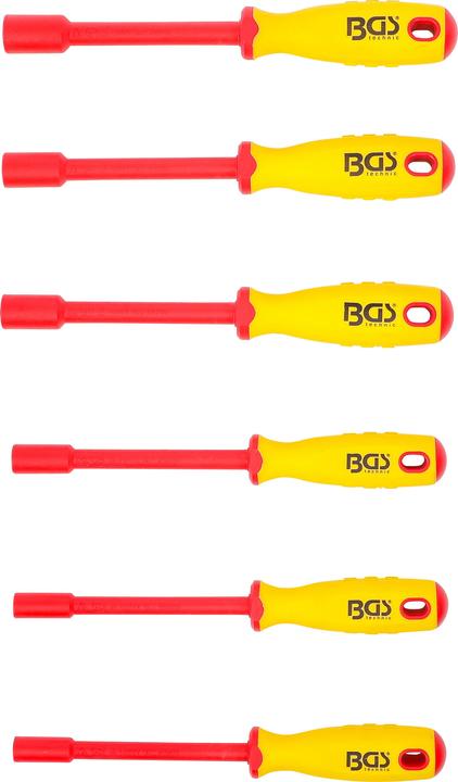 Immagine prodotto BGS Serie di cacciaviti e chiavi a bussola per elettricisti esagonale 5,5 - 12 mm 6 pz. (esagono)