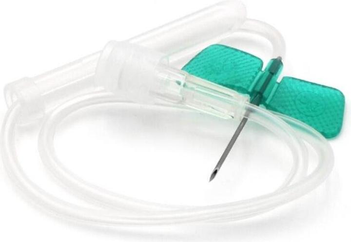 Produktbild Dispomed ECOFLO-Safety Perfusionsbesteck G21, 0.8x19mm, grün, 100 Stk.