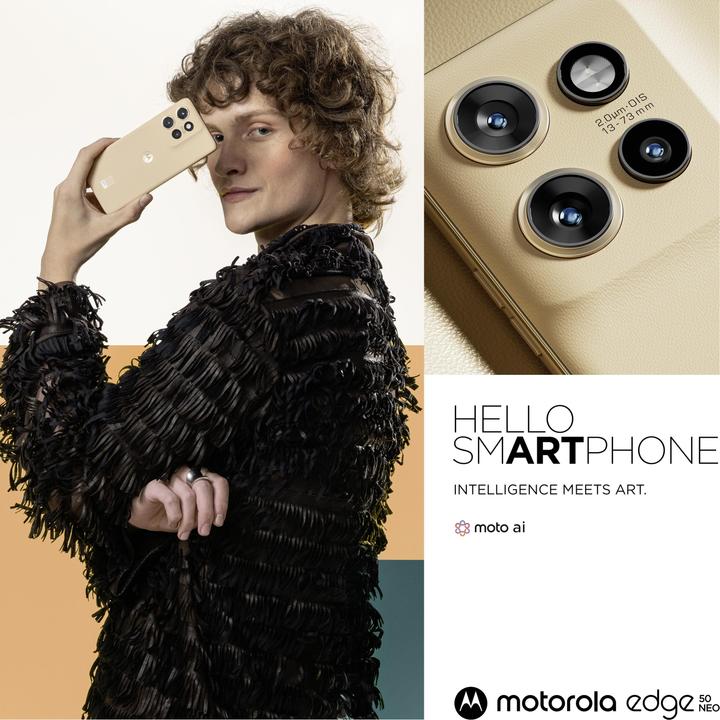 Image du produit Motorola Edge 50 Neo (512 Go, PANTONE Latte, 6.34", Double SIM, 50 Mpx, 5G)