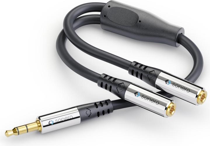 Immagine prodotto Sonero Cavo audio 3.5 mm jack - 3.5 mm jack 0.25 m (0.25 m, Connettore da 3,5 mm (AUX))